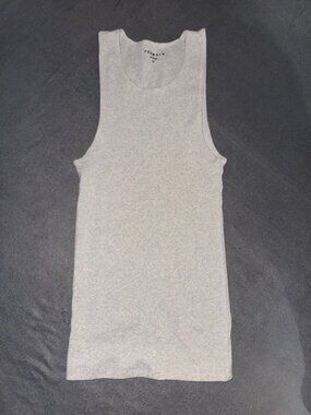 YoungLA Men’s Tank Top Size XL Light Gray Cotton Blend Athletic Gym Basic